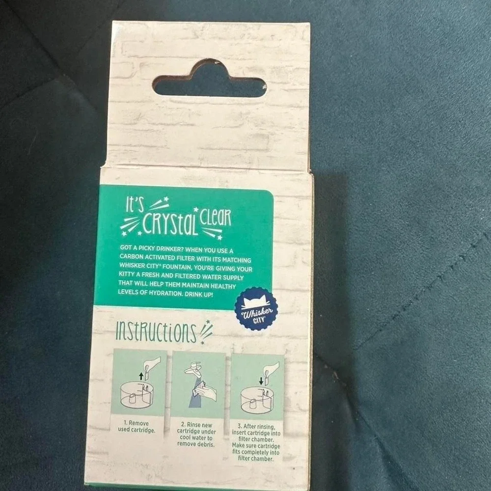 Whisker City Pure Deliciousness Water Fountain Filter Cartridges Small 4 Pack